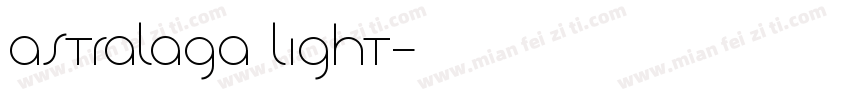 Astralaga light字体转换